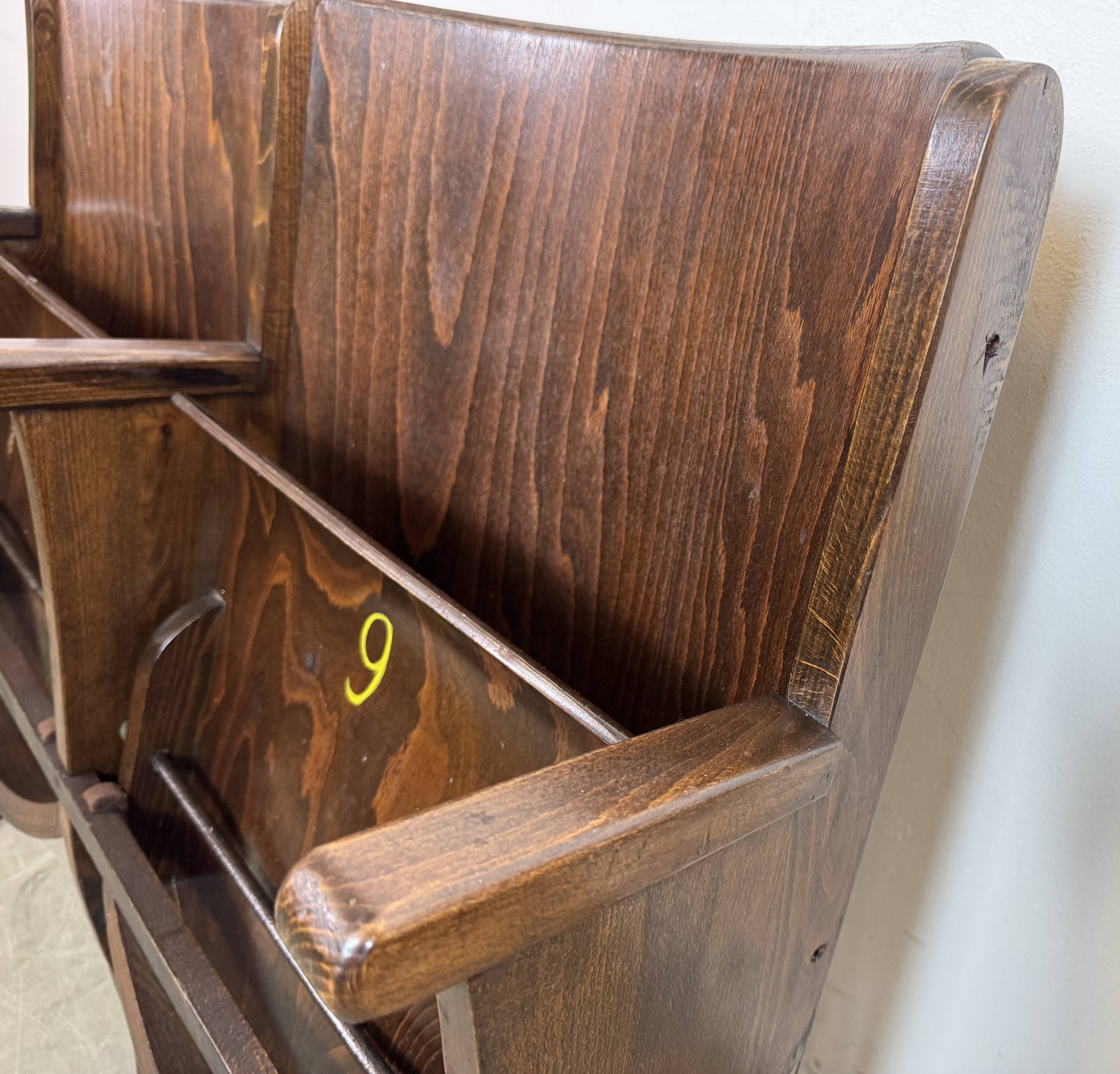 Vintage two-seat cinema bench from ton, 1960s