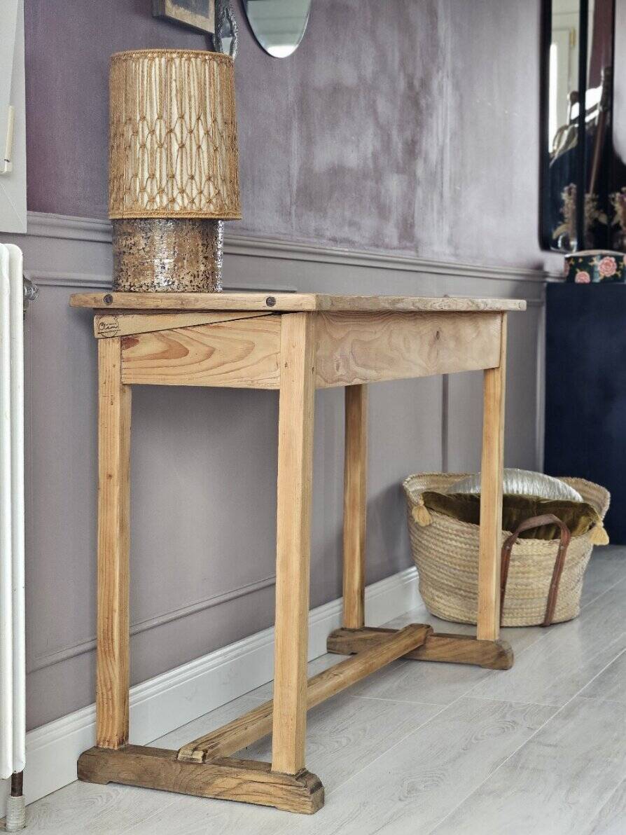 Console bois massif vintage | Flore