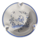 Ashtray earthenware of moustiers with bird pattern by dellerie in moustiers