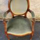 green medallion armchair