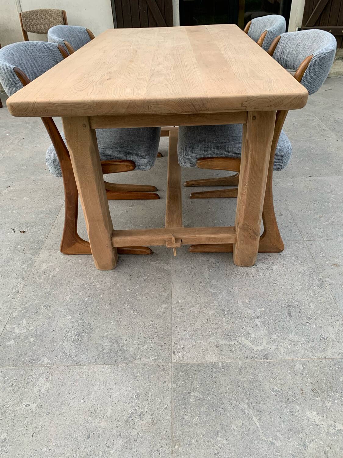 Solid oak farmhouse table