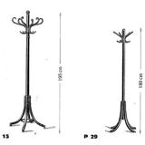 Coat rack parrot bentwood model P30