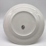 6 Flat porcelain plates "Moulin des Loups" Beaulieu model