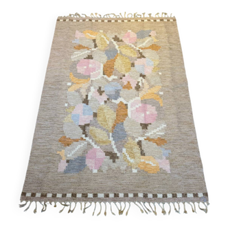 Vintage Swedish Rollakan Rug by Ingegerd Silow