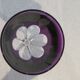 Baccarat crystal wine glass 12cl model Genova lined Amethyst 19.1cm