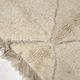 Berber carpet Beni Ouarain new ecru with engraved ecrus patterns 2,15x1.52m
