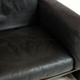 Leather armchair by Dino Gavina for Simon studio 1970's