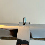 Vintage modernist wall lamp to tighten, chromed metal, Austria 1930
