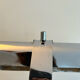 Vintage modernist wall lamp to tighten, chromed metal, Austria 1930