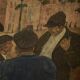 G. van Rampelberg "Weighty Distribution", oil on panel, 1920s