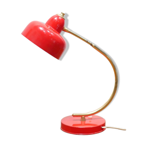 Lampe vintage en métal et laiton