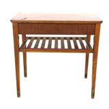 Mahogany bedside table, Sweden, 1950s