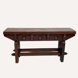 Table d’appoint néo-gothique brutaliste
