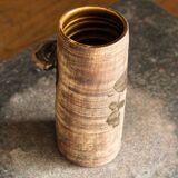 Tubular stoneware vase, dovecote pottery