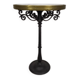 Marble bistro pedestal table