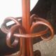 Thonet parrot coat holder, signed