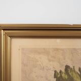 Painting „The Windmill”, Scandinavian design, 1970s