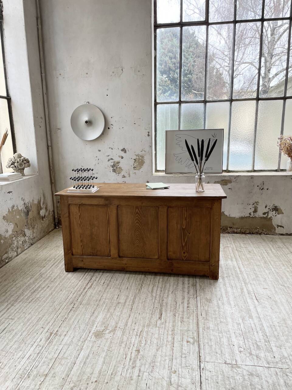 Oak and pine counter 1950