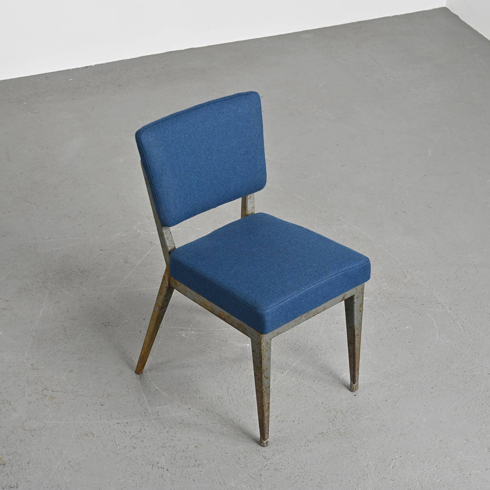 Chaise en métal de Cansado, circa 1960