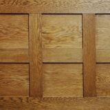 Vintage Industrial English Oak Filing Cabinet with Drawers, 1920s