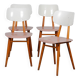 Suite de 4 chaises produites par Ton, 1960