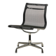 Eames Aluminum Group EA106 Dining Chairs in Black Netweave Mesh, Vitra
