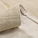 Beige & Cream Polka Dot Pattern Kilim Rug, 164x225Cm