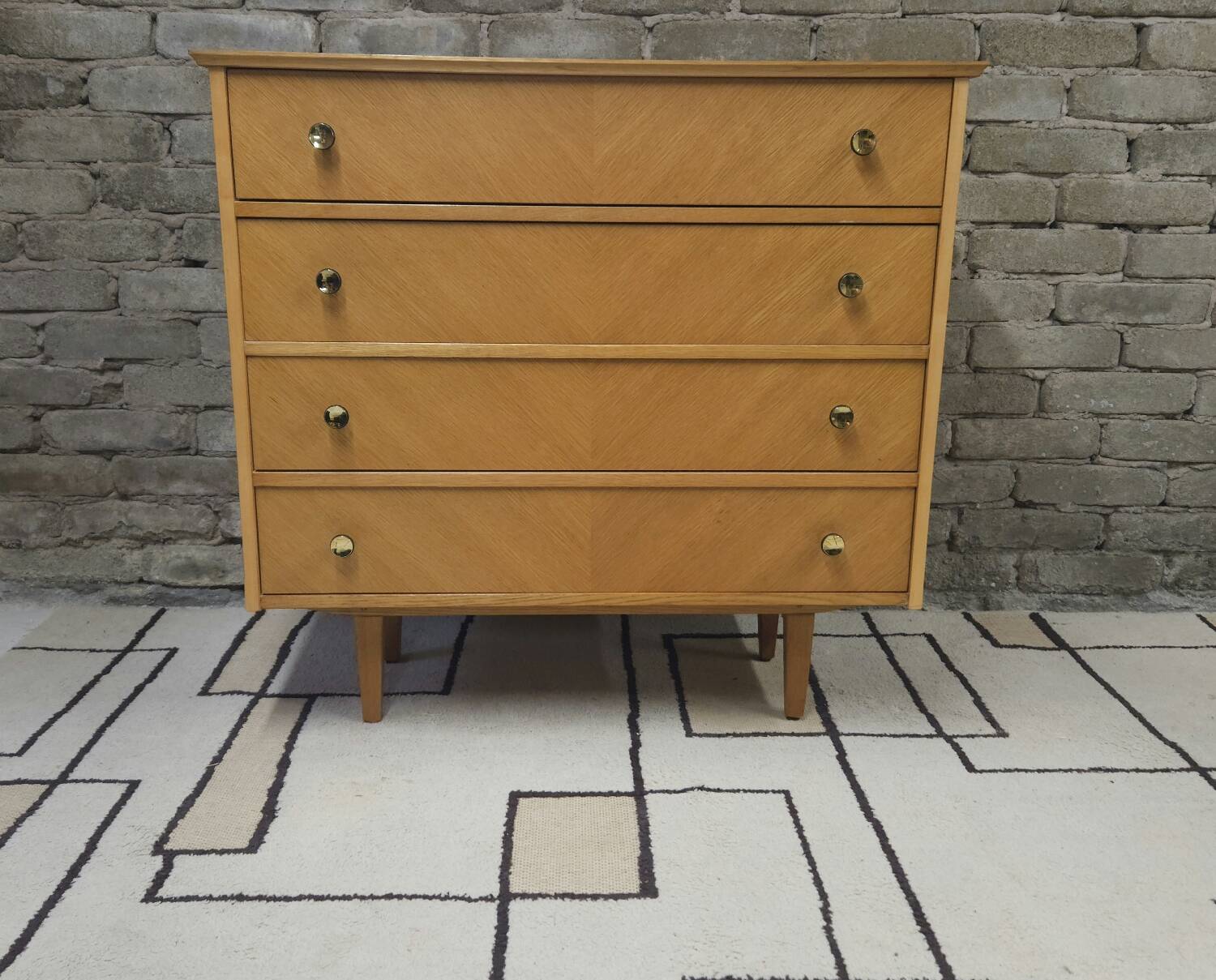 Commode 4 tiroirs année 1970 vintage