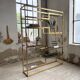 Brass shelf 1970 Belgo Chrom regency