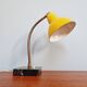 Casserole lamp in yellow lacquered metal and black marble, 1950s