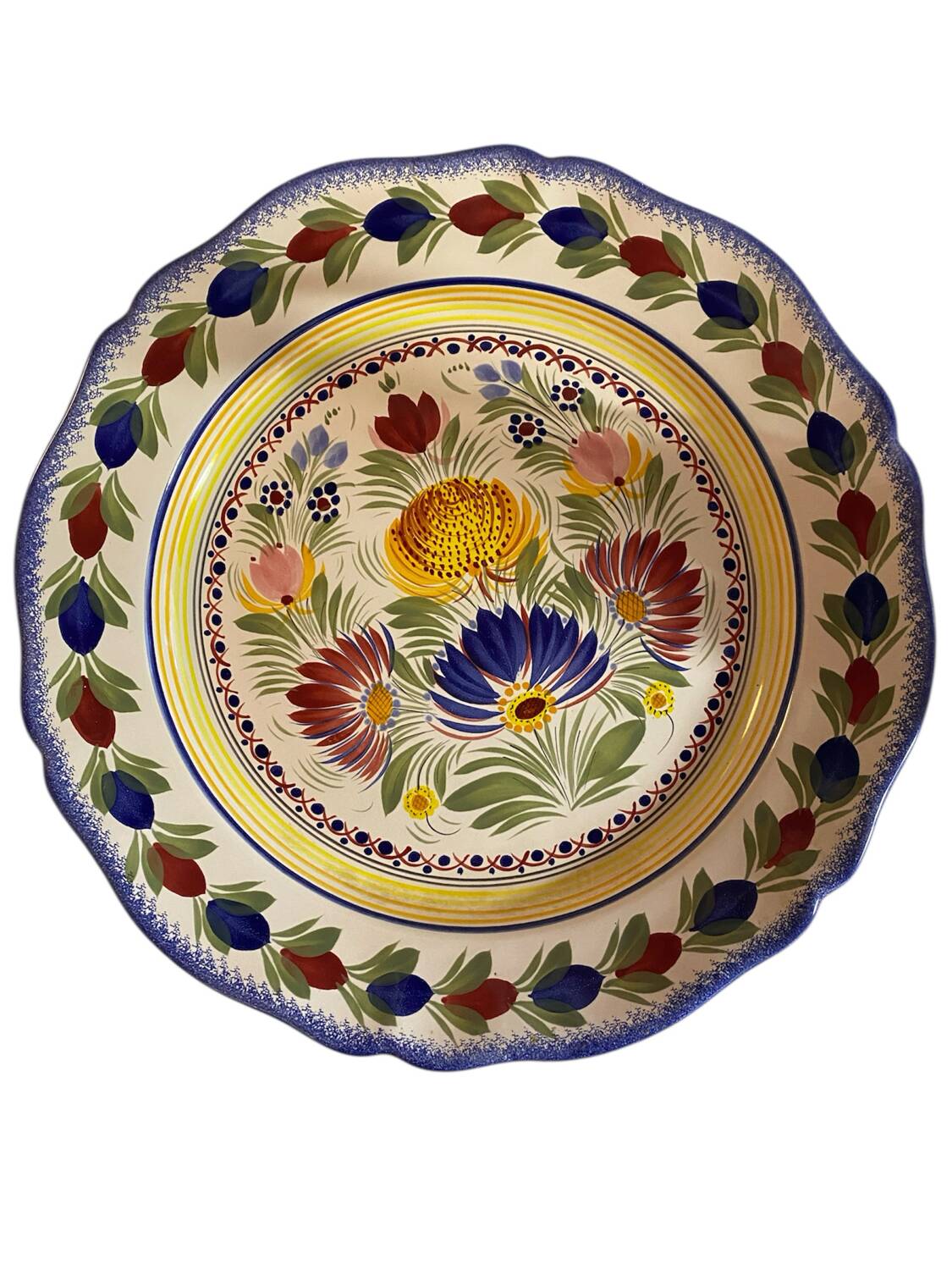 Plat de service HB Henriot  Quimper 40 cm