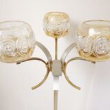 Lampadaire acier et verre 1970 vintage design 70's funky retro pop space age seventies floor lamp