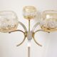 Lampadaire acier et verre 1970 vintage design 70's funky retro pop space age seventies floor lamp