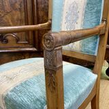 Restoration period armchair in walnut from the 19th century