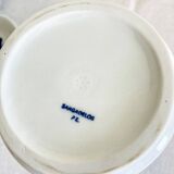 Set of six Sargadelos porcelain wine glasses and pitcher