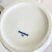 Ensemble de six coupes et pichet à vin en porcelaine Sargadelos