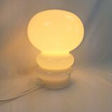 Lampe verre 70s vintage space age art déco