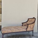 Chaise longue decorated with butterflies in Louis XVI style from the Napoleon III period