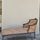 Chaise longue decorated with butterflies in Louis XVI style from the Napoleon III period