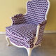 Louis XV shepherdess armchair reupholstered