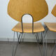 6 Mikado chairs 1800, stackable, design by Walter Leeman for Kusck&co.