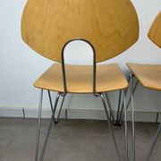 6 Mikado chairs 1800, stackable, design by Walter Leeman for Kusck&co.
