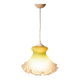 Tinted glass pendant light 1950