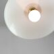 Mid-Century Italian Saucer Glass and Brass Pendant Lamp
