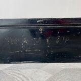 Vintage Black Metal Document Box