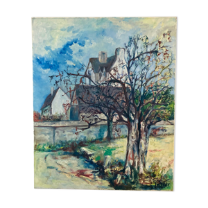 Huile sur toile impressionniste
