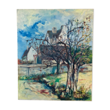 Impressionist oil on canvas by Gérard Jasseny