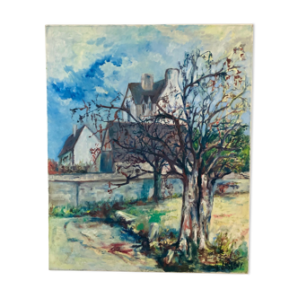 Impressionist oil on canvas by Gérard Jasseny