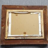 Watercolor gilded frame 19th century