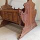 Solid teak carved swing cradle